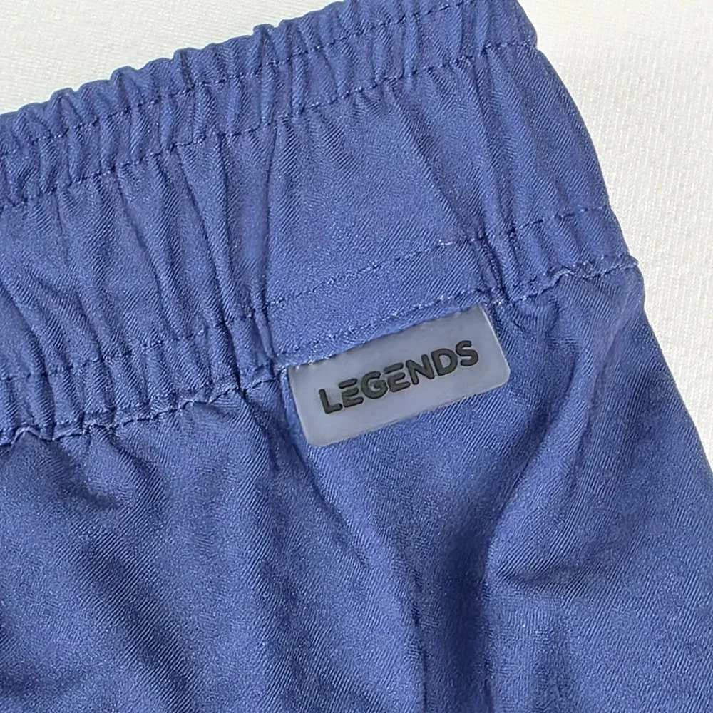 Legends Saylor Swim Shorts Mens XXL Blue Gradient Ombre Drawstring Hybrid Casual